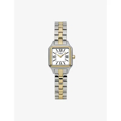 Timex Womens Addison Stainless-steel Bracelet Watch 23mm Two-tone In Gold