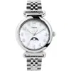 Timex Womens Model 23 38mm Silver-tone Case Mop Dial Bracelet In Metallic