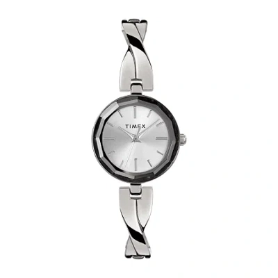 Timex Womens Silver Tone Bracelet Watch Tw2t49400ji In Metallic