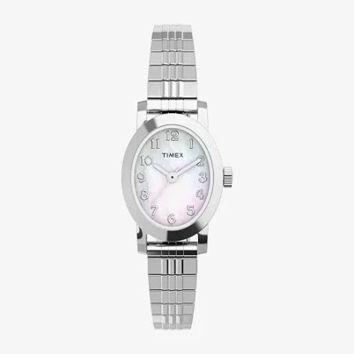 Timex Womens Silver Tone Stainless Steel Expansion Watch Tw2w70200jt In Gray