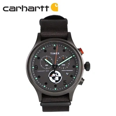 Pre-owned Timex Click To Enlarge  X Carhartt Wip Range Callied Chronograph Watch