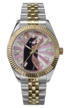 Timex ® X Jacquie Aiche Bracelet Watch, 18mm In Two-tone Silver/pink