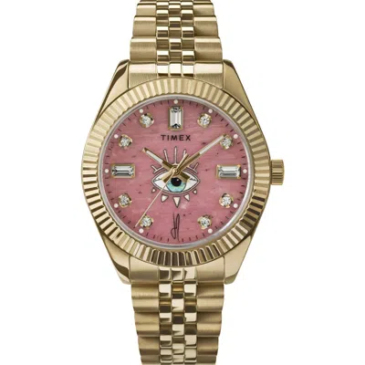Timex ® X Jacquie Aiche Crystal Bracelet Watch, 36mm In Gold