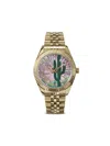 Timex X Jacquie Aiche Round-face 36mm In Gold