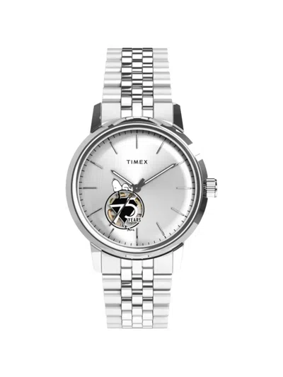 Timex X Peanuts Marlin 75th Anniversary 40mm Watch In Metallic