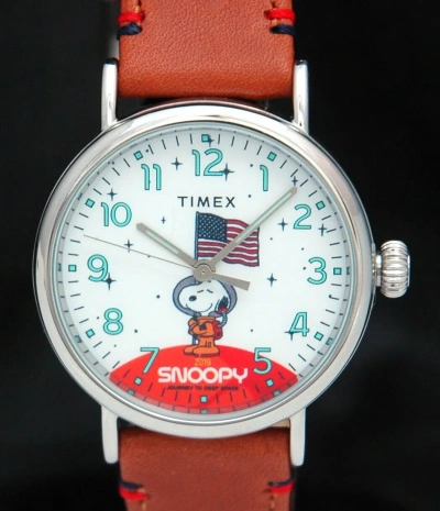 Pre-owned Timex X Peanuts Snoopy Moon Watch 2019 50th Anniversary Lunar Nasa Deep Space Us