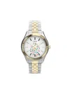 Timex Women's Quartz Analog Two-tone Stainless Steel Watch, 34mm In Neutral