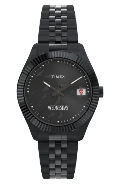Timex ® X Wednesday Legacy Bracelet Watch, 36mm