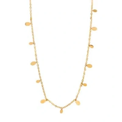 Timi Lia Gold Tiny Oval Necklace