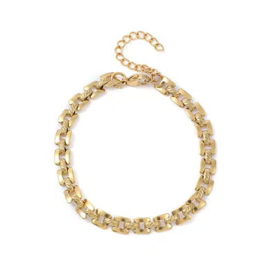 Timi Of Sweden Women's Gold Alba - Bismarck Chain Bracelet Stainless Steel