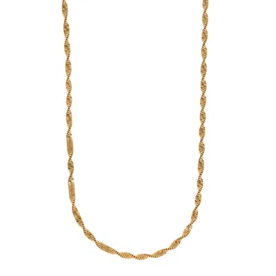 Timi Of Sweden Women's Gold Alex - Twisted Snake Chain Necklace Stainless Steel
