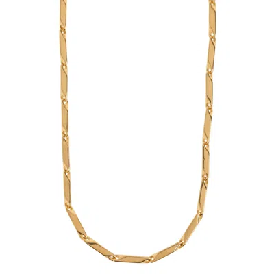 Timi Of Sweden Women's Gold Aziel - Geometric Link Necklace Stainless Steel