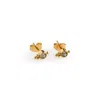 Timi Of Sweden Women's Gold Bibi - Crystal Stud Earrings Stainless Steel In Gold