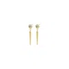 Timi Of Sweden Women's Gold Bim - Crystal Spike Earrings Stainless Steel In Gold
