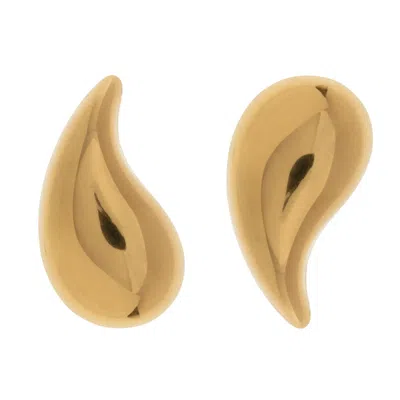 Timi Of Sweden Women's Gold Delphine - Large Drop Earring Stainless Steel
