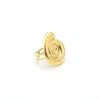 Timi Of Sweden Women's Gold Ebba -  Seashell Adjustable Ring Stainless Steel