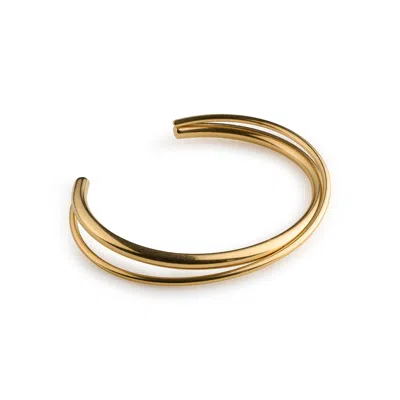 Timi Of Sweden Women's Gold Elma - Layered Bangle Bracelet Stainless Steel