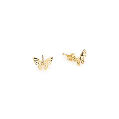 Timi Of Sweden Women's Gold Emberly - Mini Butterfly Stud Earrings