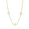 Timi Of Sweden Women's Gold Jenna - Clover Necklace Stainless Steel In Gold