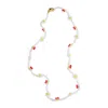 Timi Of Sweden Women's Gold Lovis - Cherry & Flower Bead Necklace In White