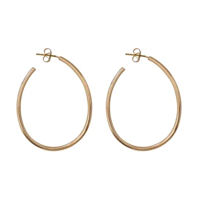 Timi Of Sweden Women's Gold Natalie - Thin Large Hoop Earrings