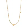 Timi Of Sweden Women's Gold Sarah - Three Small Hearts Necklace Stainless Steel