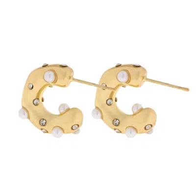 Timi Of Sweden Women's Gold Solange - Hoop Earrings