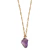Timi Of Sweden Women's Gold Stay Cool Amethyst Necklace
