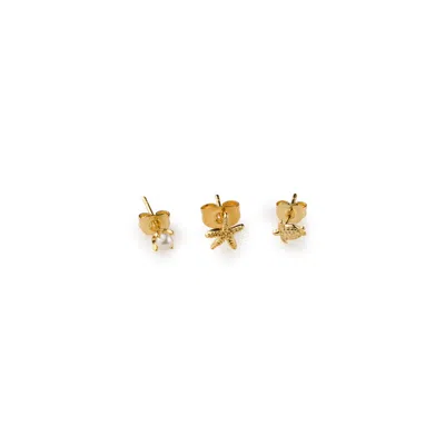 Timi Of Sweden Women's Gold Summer - Ocean Earrings Set