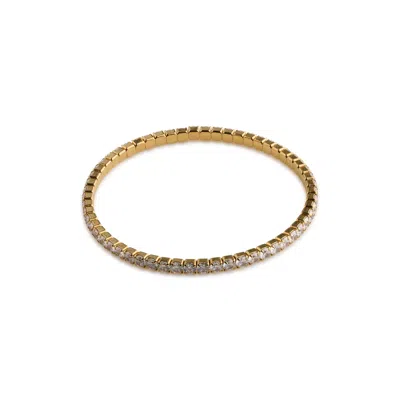 Timi Of Sweden Women's Gold Sunny - Tennis Bracelet Crystal Stainless Steel