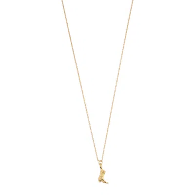 Timi Of Sweden Women's Gold Wendy - Cowboy Boot Necklace