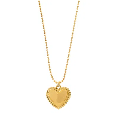 Timi Of Sweden Women's Goldie - Special Heart Necklace Stainless Steel
