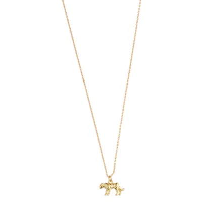 Timi Of Sweden Women's Quinn - Leopard Charm Dangling Necklace Gold