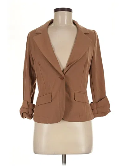 Pre-owned Timing Blazer Jacket In Brown