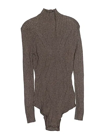 Pre-owned Timing Bodysuit In Brown