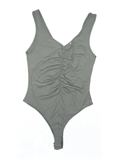 Pre-owned Timing Bodysuit In Gray