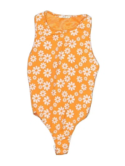 Pre-owned Timing Bodysuit In Orange