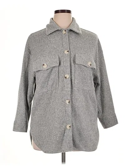 Pre-owned Timing Cardigan Sweater In Gray