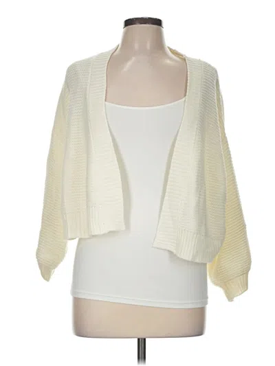 Pre-owned Timing Cardigan Sweater In Ivory