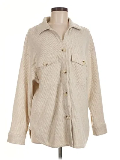 Pre-owned Timing Cardigan Sweater In Tan