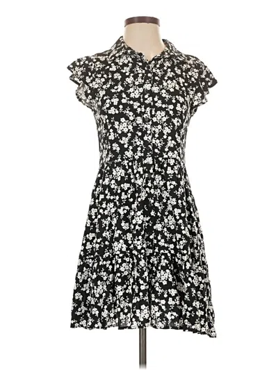 Pre-owned Timing Casual Dress In Black