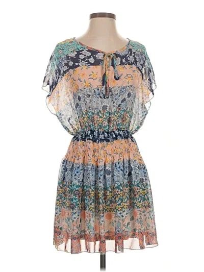 Pre-owned Timing Casual Dress In Blue