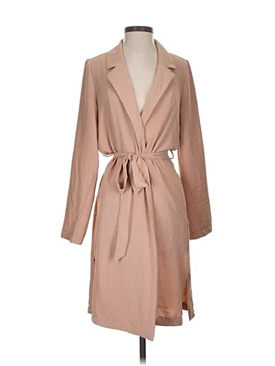 Pre-owned Timing Casual Dress In Brown