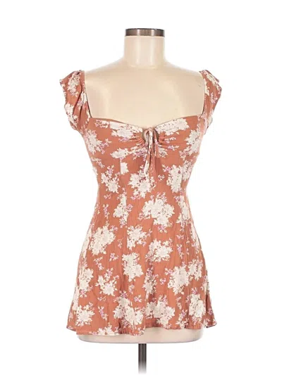 Pre-owned Timing Casual Dress In Brown