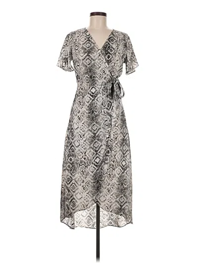 Pre-owned Timing Casual Dress In Gray