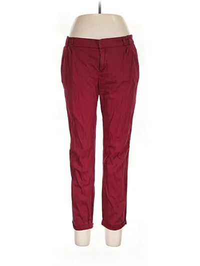 Pre-owned Timing Casual Pants In Burgundy