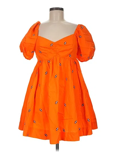 Timing Cocktail Dress In Orange