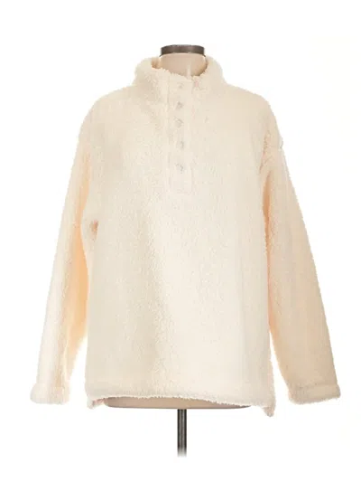 Pre-owned Timing Fleece Jacket In White