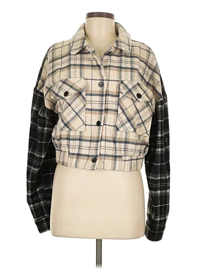 Pre-owned Timing Jacket In Ivory