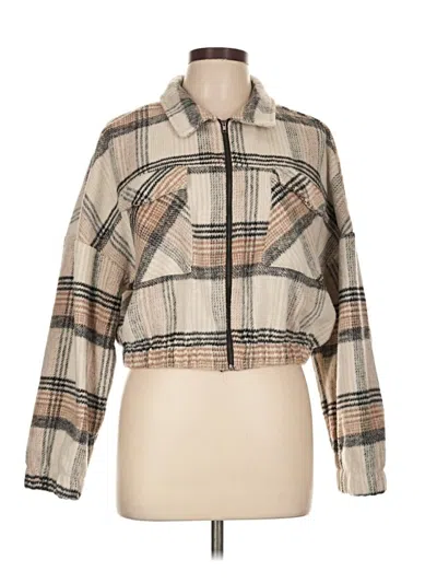 Pre-owned Timing Jacket In Tan